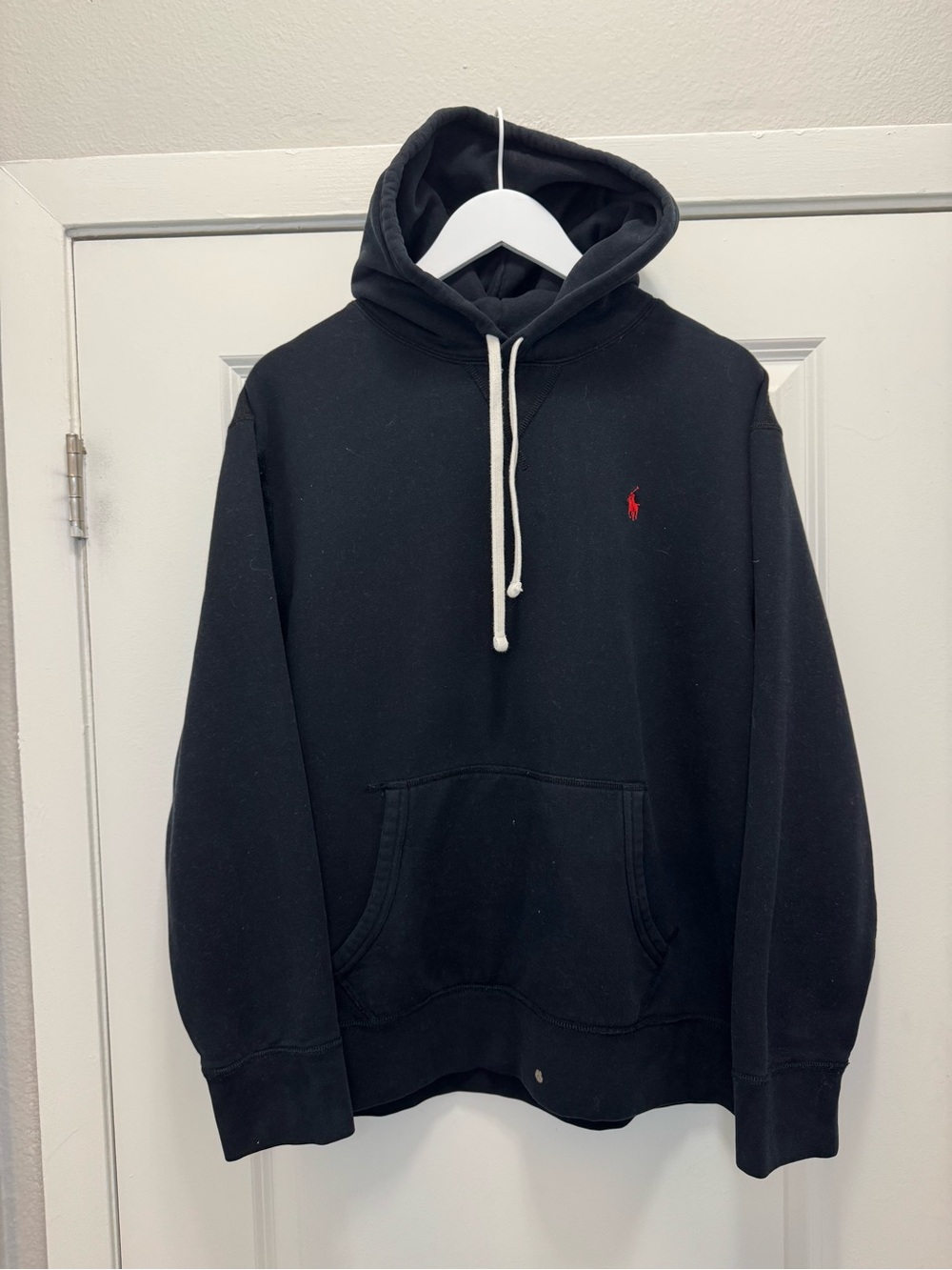 Polo Ralph Lauren Sweatshirt Hoodie Black Pony Red